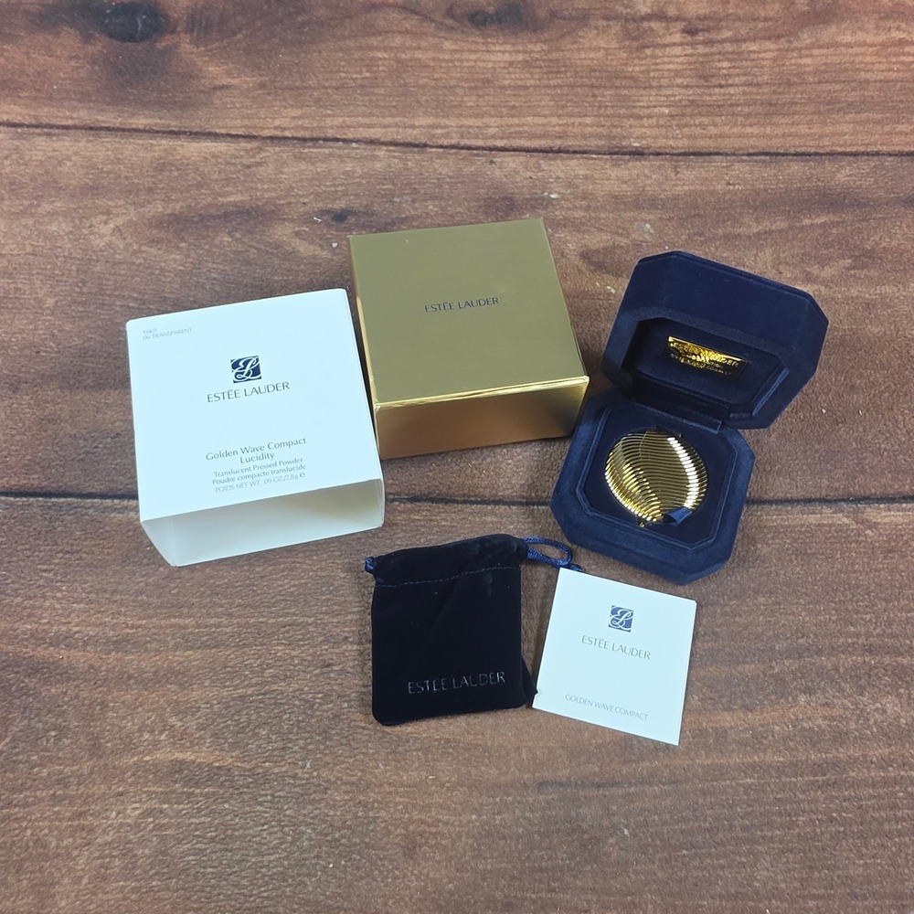 Estee Lauder Scorpio Zodiac Compact Women OS Gold Excellent Lucidity Powder